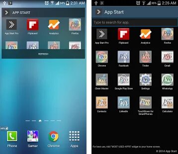 Start app