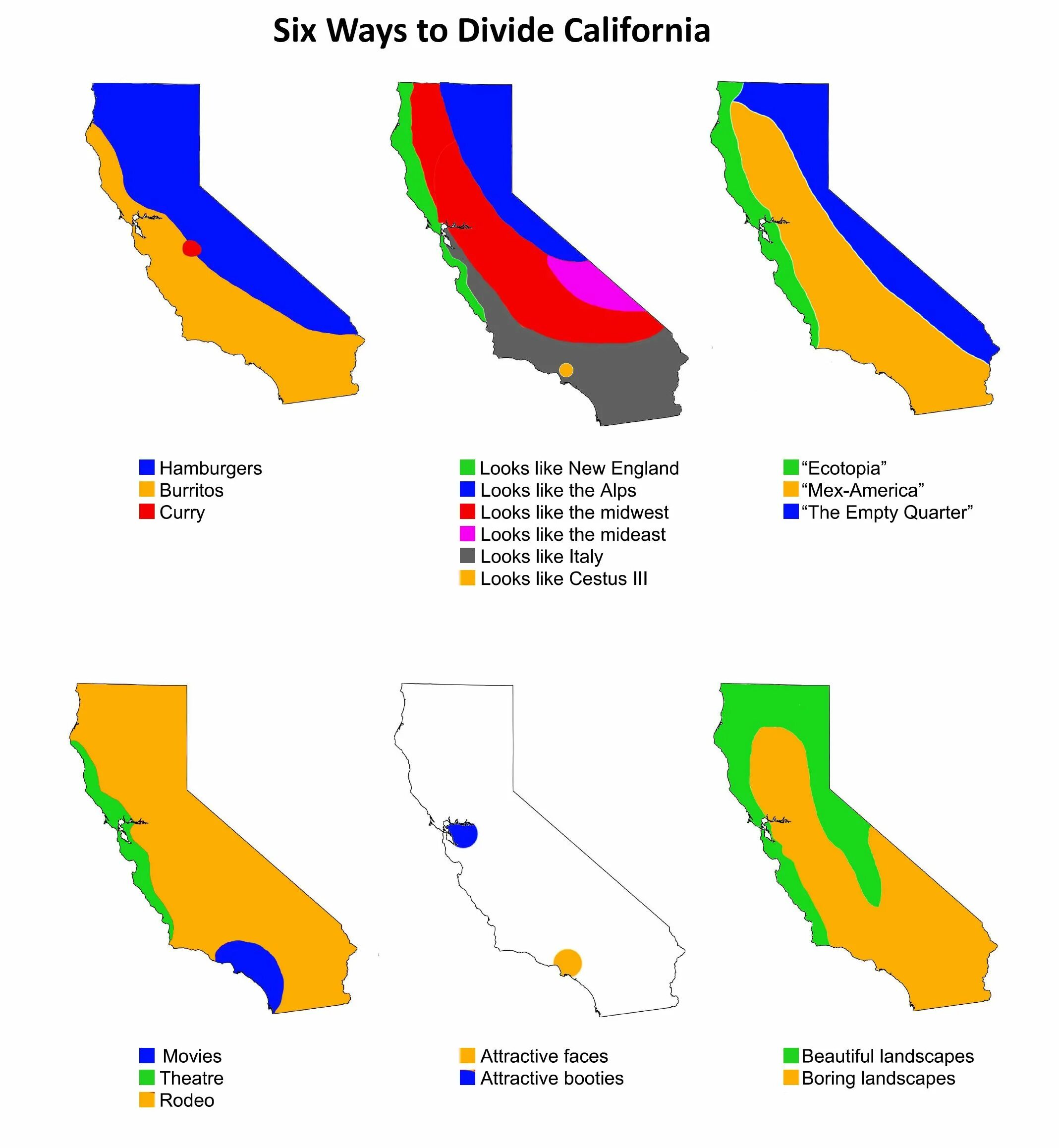 Divide way. 12 Ways to Divide. Dividing ways. Six-way. Alternative Countries of California.