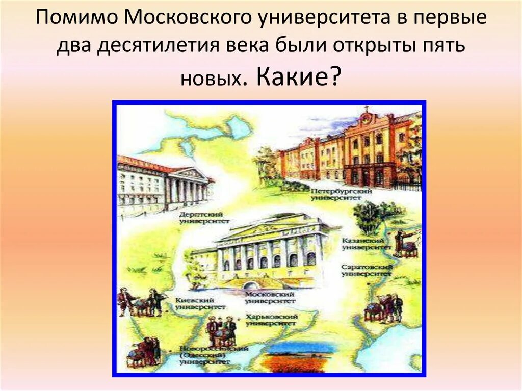 Московский УНИВЕРСИТЕТВ епровй половине 19 век. Университеты в 19 веке в России. Университеты России в XIX веке.. Университеты 1 половины 19 века. Открытие московского университета какой век