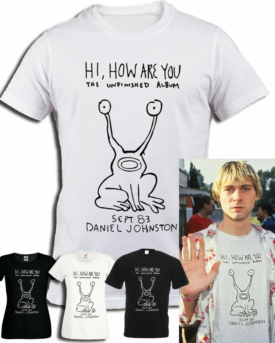 Hi how can i help. Курт кобейн в футболке hi how are you. kurt cobain daniel johnston. hi how are you daniel johnston футболка. футболка курта кобейна hi how are you.