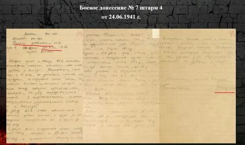 Донесения 1941 г