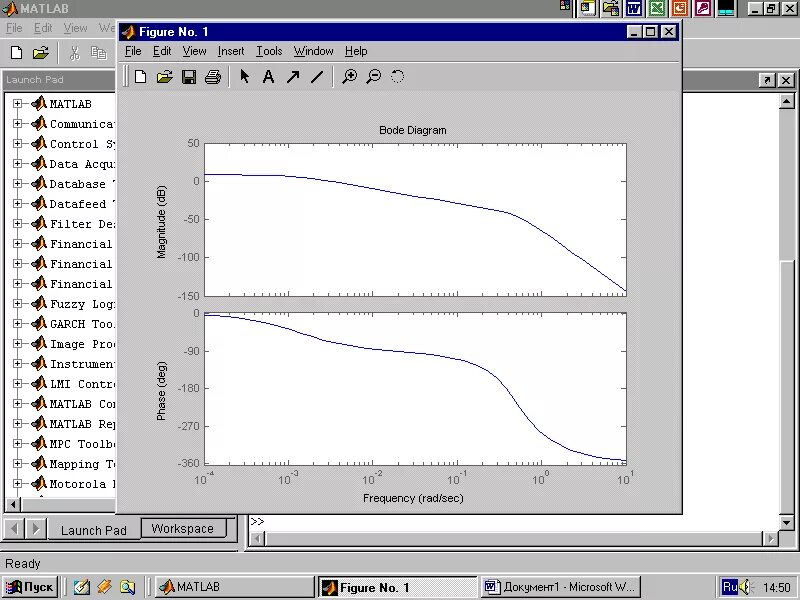 Передаточные функции matlab