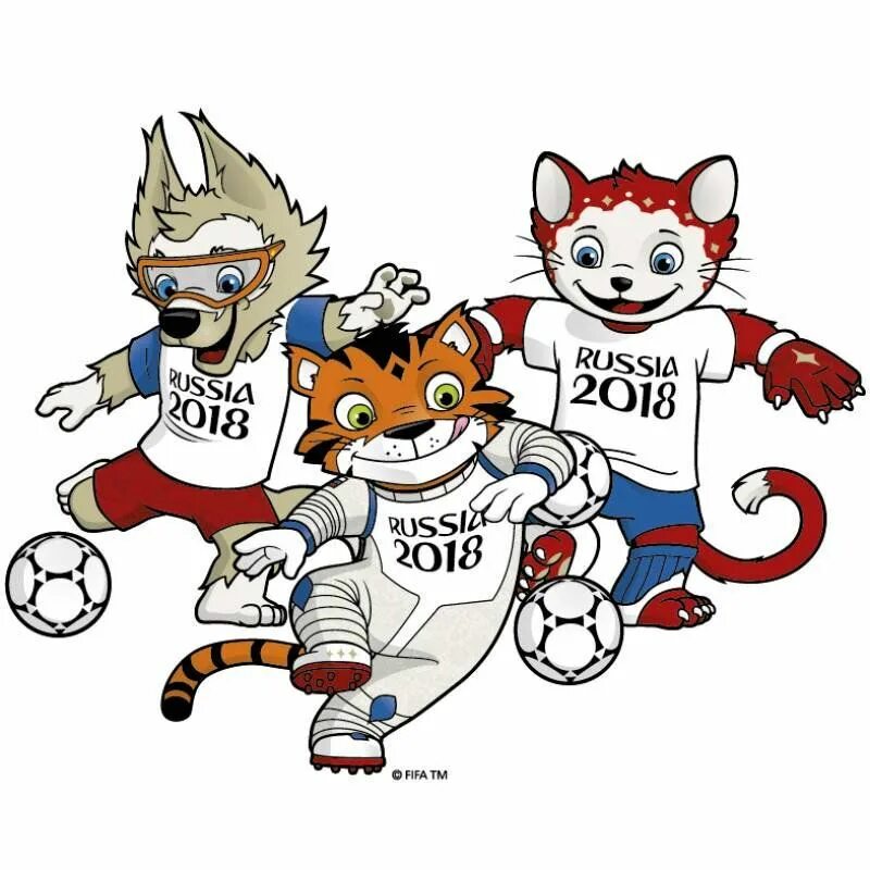 Маскоты россии. Символ ФИФА 2018 волк Забивака.