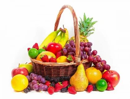 Картинка корзинка с фруктами