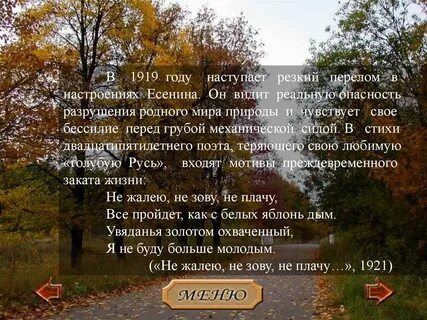 Все проходит есенин