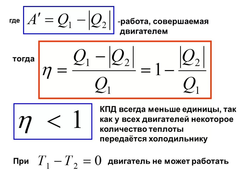 Двигателя формула автомобиля. Формула работы совершаемой двигателем. Работа двигателя формула. КПД тепловой машины формула. Работа совершаемая двигателем за цикл формула.