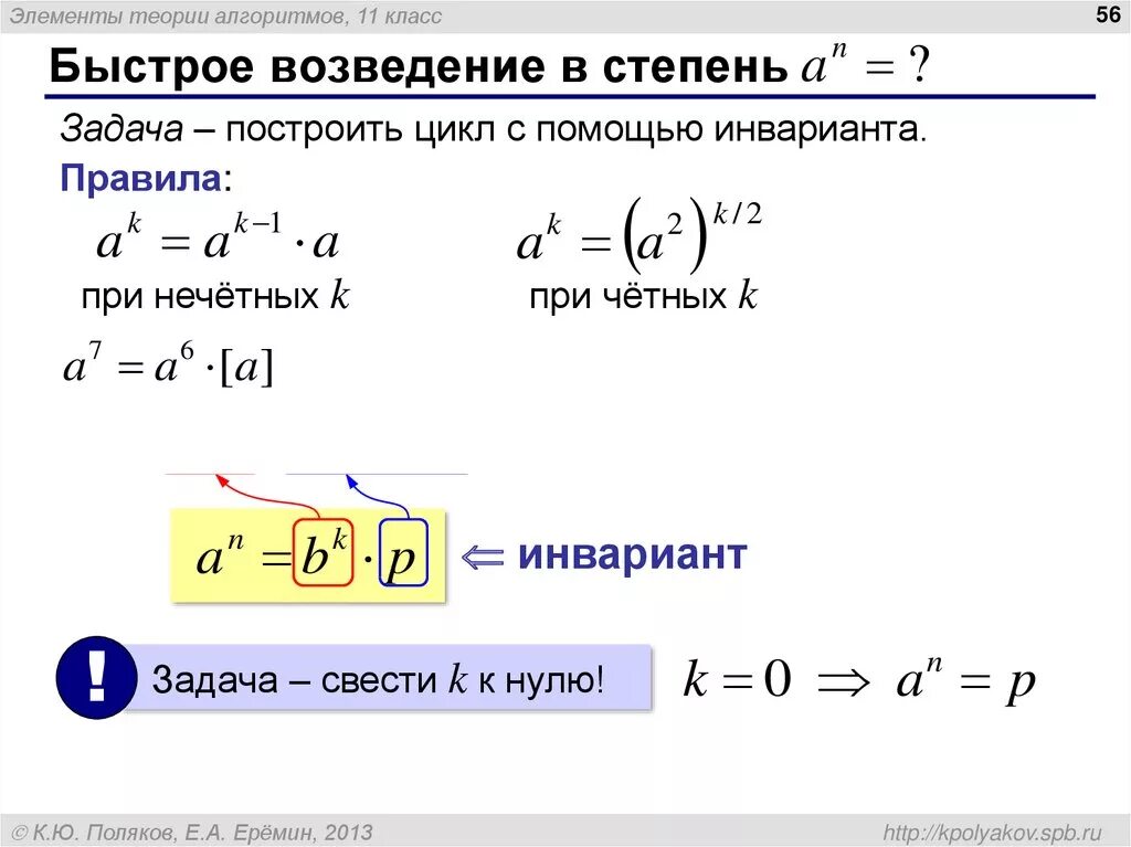 Можно ли возводить степень в степень. Формулы быстрого возведения в степень. Метод быстрого возведения в степень. Алгоритм быстрого возведения в степень. Возведение степени в степень в си.