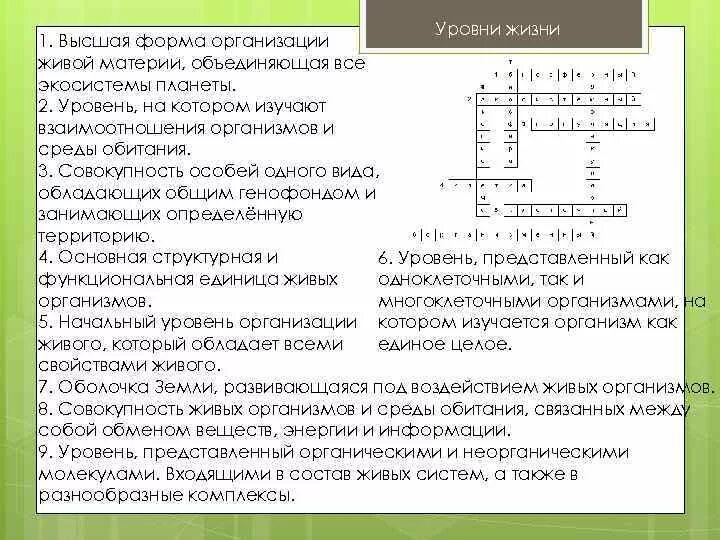 Кроссворд среда обитания живых организмов