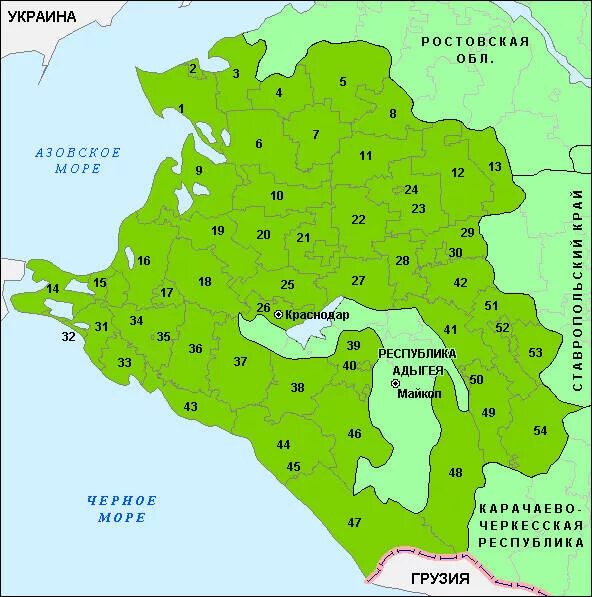Карта районов краснодарского края. Карта Краснодарского края с районами. Административно-территориальное деление Краснодарского края карта. Районы Краснодарского края. Карта Краснодарского края по районам.