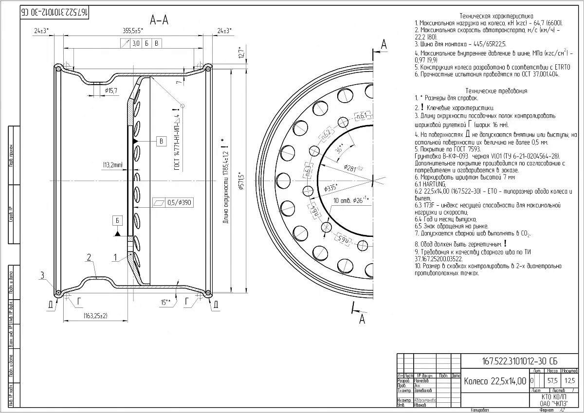 Диск колеса 254г-508 Урал-4320 654-3101012. Колесный диск Hartung 167.522-3101012-30 14x22.5/10x335 d281 et0. Диск 9*22,5 10/335 d281 et=165,5 чертешь. Диск 14.00x22.5 ет120.