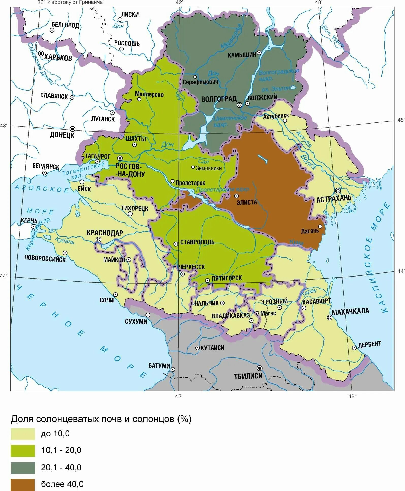 Карта европейского Юга РФ. Почвы европейского Юга России. Европейский Юг России карта. Почвенная карта европейского Юга.