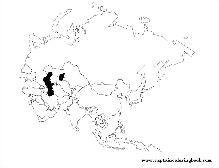 Пустая карта. Пустая карта Азии. Контур Евразии. Политическая карта Азии черно белая. Карта Азии белая.