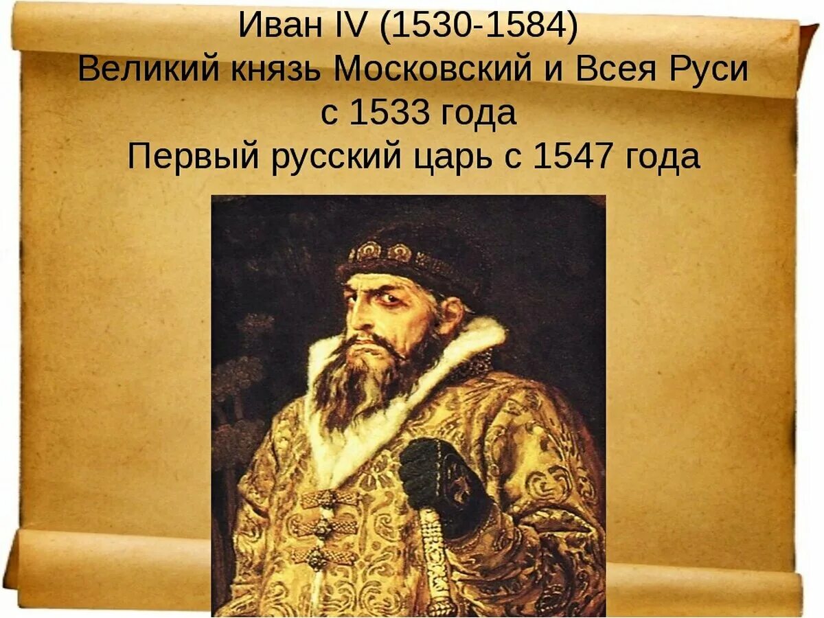 Великий князь Московский и всея Руси с 1533 года.