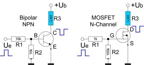 N channel mosfet схема подключения.