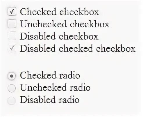 Radio button unchecked