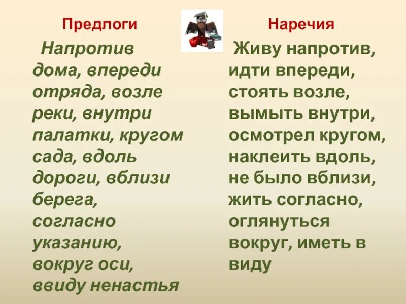 Напротив предлог. Отряд шел впереди отряда. Отряд впереди идущих. Против предлог. Идут впереди отряда