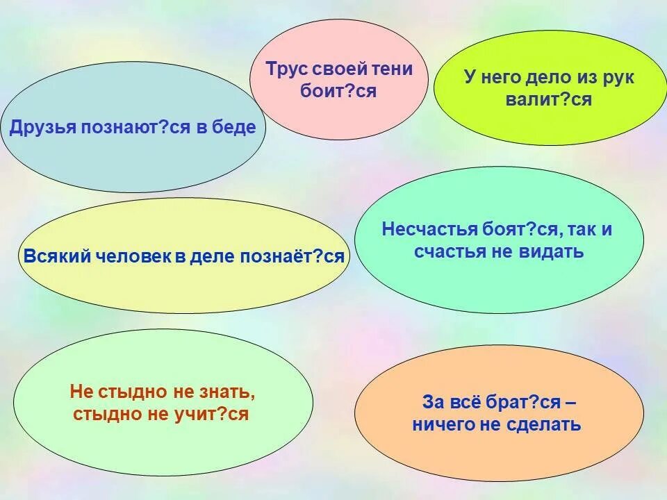 Конспект урока глагол 5 класс фгос. Всякий человек в деле познается. Трус и тени своей боится схема. Трус своей тени боится значение. Всякий человек на деле позна.