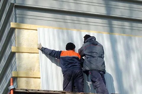 Утепление стен профлистом
