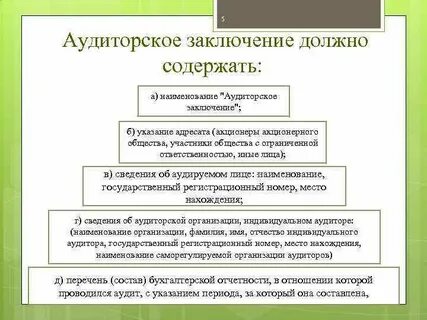 Государственный аудит заключение