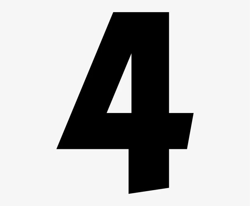 Как выглядит число 4 3