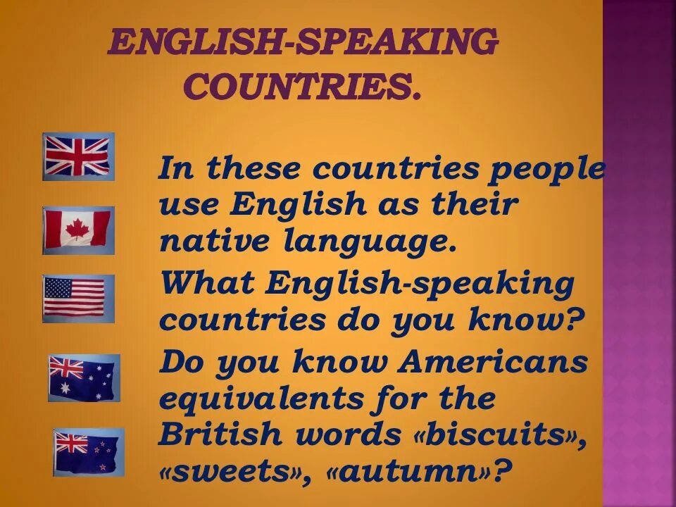 English speaking countries. Английский в мире. English speaking text. English speaking text. Speaking activities.