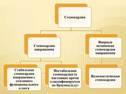Патогенез стенокардии напряжения