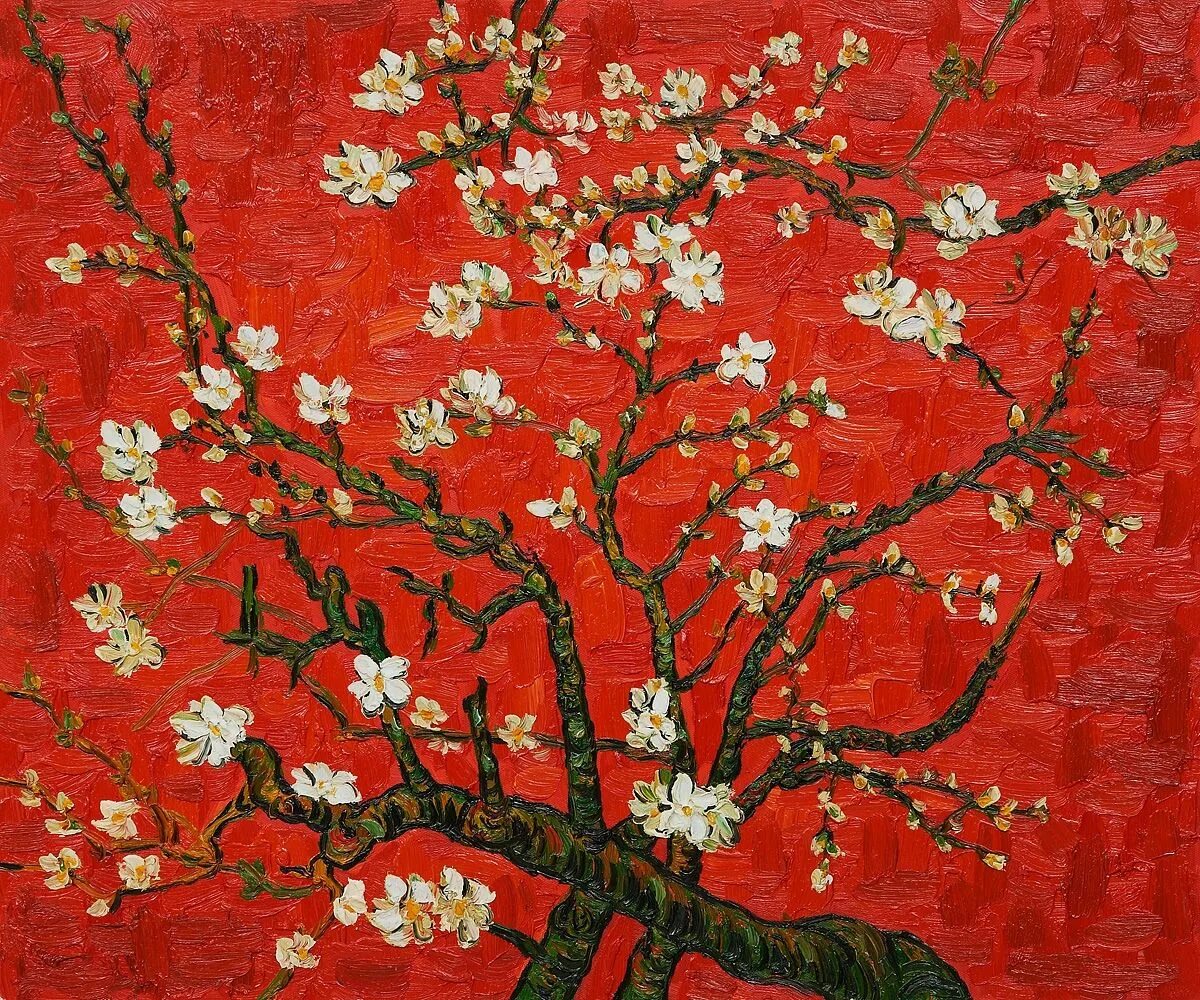 Almond blossom. Vincent van Gogh Сакура. Винсент Ван Гог ветка миндаля. Ван Гог цветущие ветки миндаля 1890. Цветение миндаля Ван Гог.