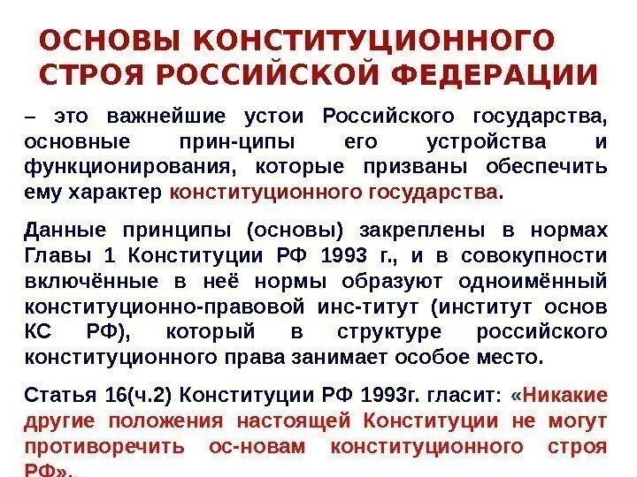 Конституционные основы рф кратко. Основы конституционного строя Российской ф. Основы конституционного строя КРФ. Основы конституациноно мтроя оф. Основы конституционного строя ЖЬО.