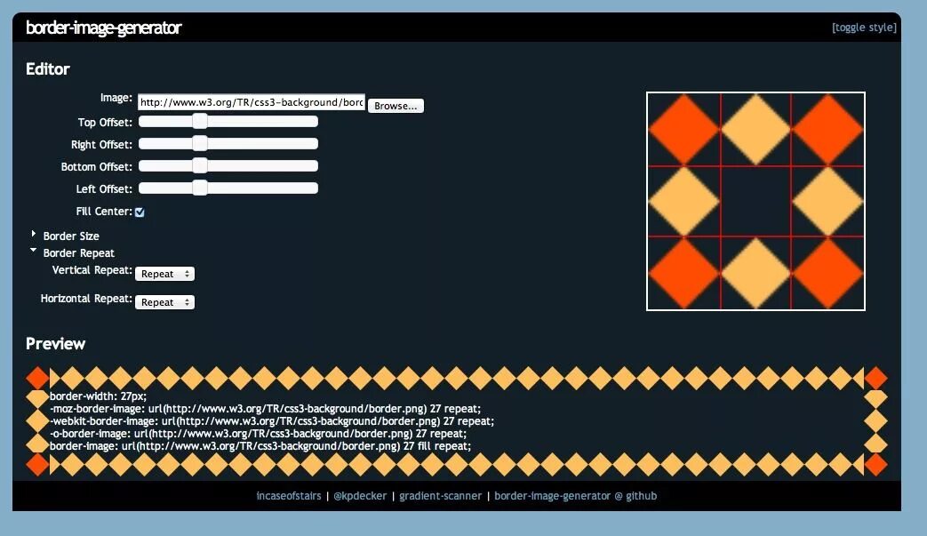 Css style images. Border image примеры. Border image CSS. Генератор CSS. Стили границ CSS.