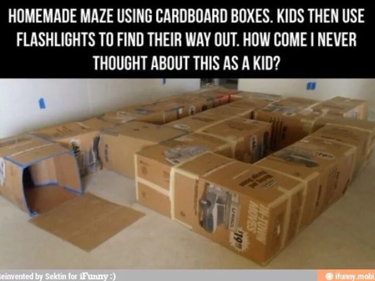 Using cardboard