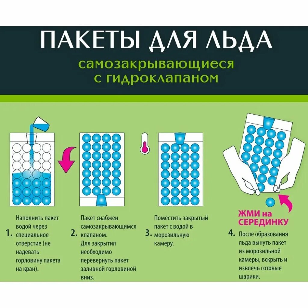 Как пользоваться пакетами для льда. Master fresh пакеты д/льда самозакр.с гидроклапаном (8х28) (5293). пакеты master fresh для льда. пакет д/льда 224 шарика master fresh с0006313. пакеты для льда с гидроклапаном.