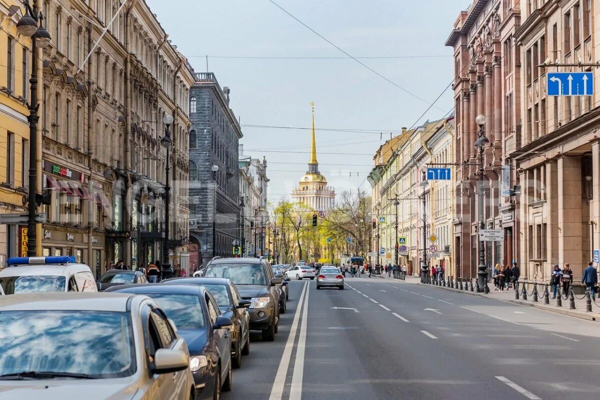 Адмиралтейский проспект Санкт-Петербург. Адмиралтейство в Санкт-Петербурге вид с Невского проспекта.