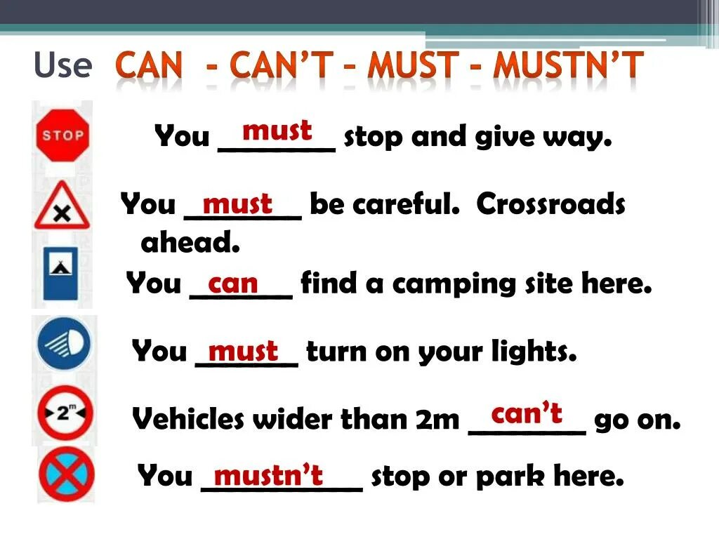 Complete with must mustn t can t. Модальный глагол mustn`t. Must mustn't правило. Can can't must mustn't правило. Предложения с модальным глаголом must.
