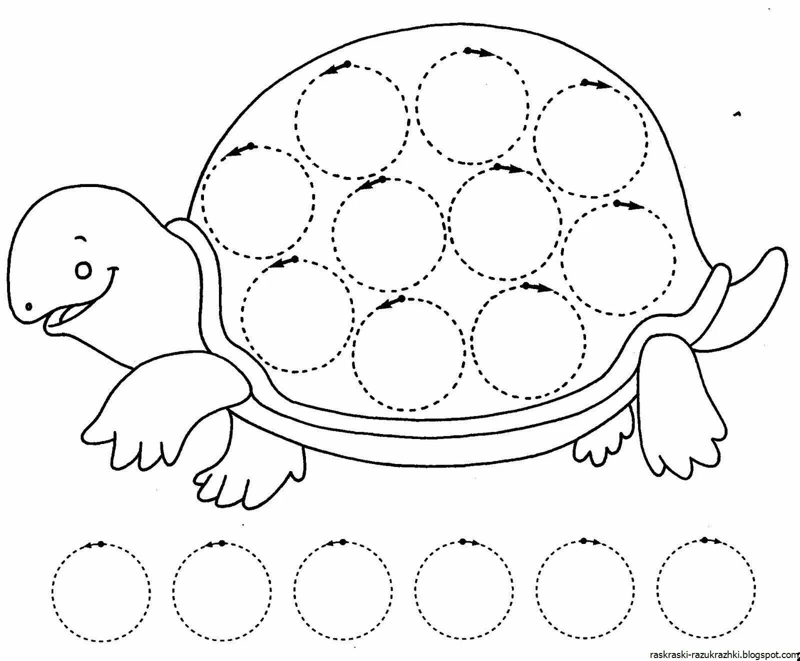 Графомоторикачерепаха. Графомоторика черепаха. Раскраски для малышей. Раскраски для развития.