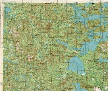 Карта карелии озерами и дорогами