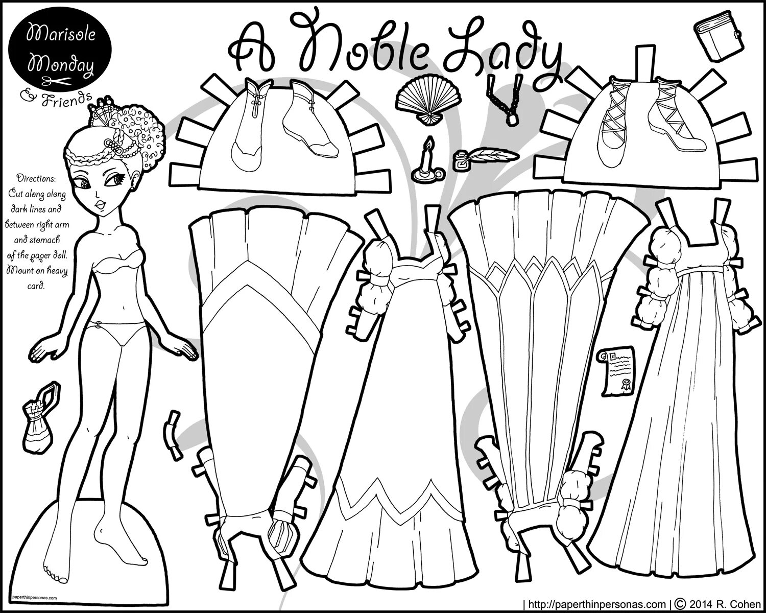 Кукла раскраска для вырезания распечатать Black & White Paper dolls, Paper dolls clothing, Paper doll template