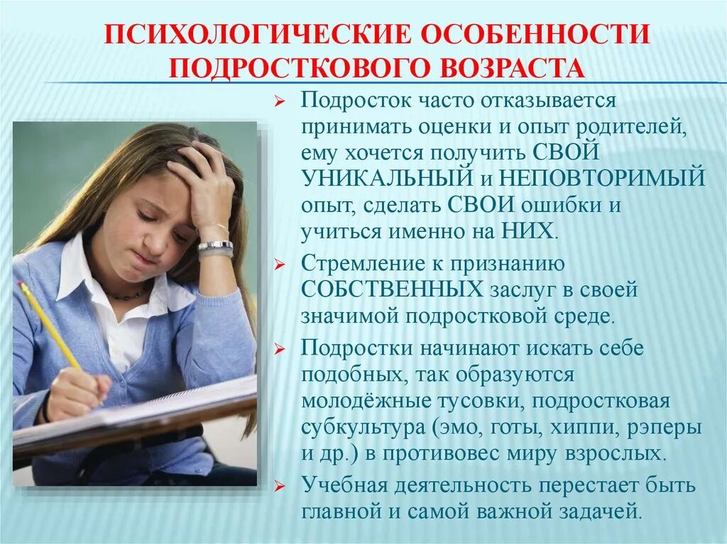 Исследование подросткового возраста