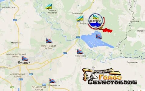 Сосновка лнр на карте