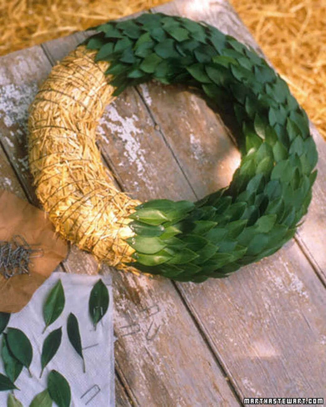 Making wreath