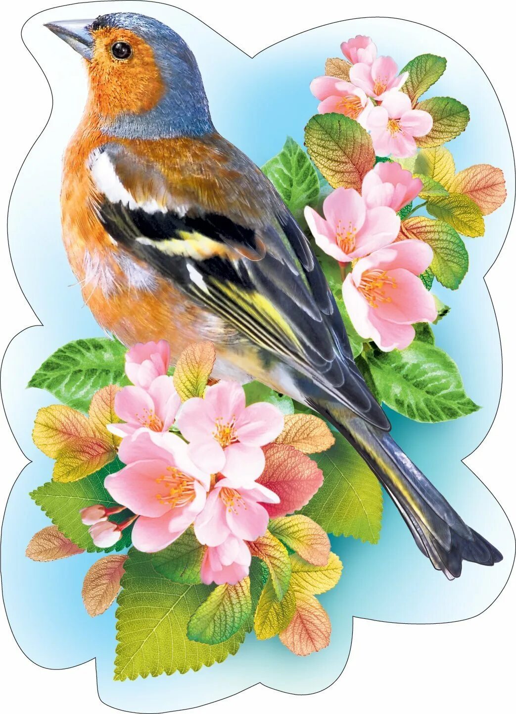 Весенние птички. Весенние птички для детского сада. Вырубной плакат. Весенние птицы для детского сада.