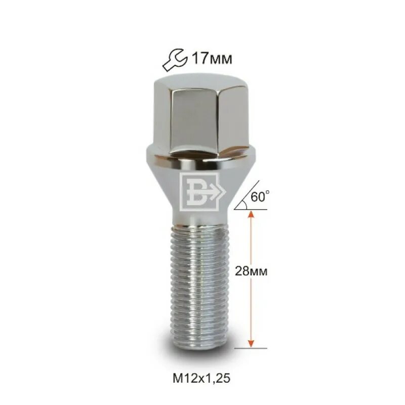 26 мм в м. Болт колесный m12x1.25 l17/35 хром bi100921. Болт колесный, конус, m14 x 1,5, 30. Болт колесный м14*1,5*28 (конус кл.17) Bimecc в13. Болт колеса м12х1.25х28 конус цинк под ключ 17мм черный Bimecc.