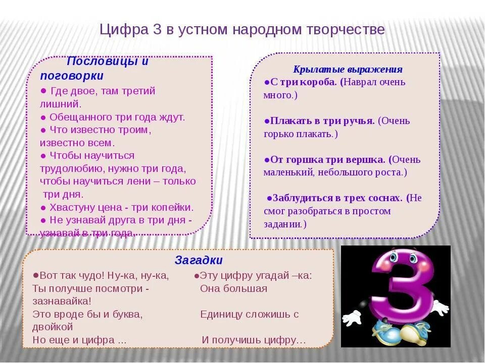 Пословицы поговорки загадки про. Пословицы и поговорки с цифрой 3. Пословицы с цифрой 3. Пословицы и поговорки с цифрами. Пословицы и поговорки про цифер.