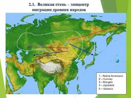 Степь на карте