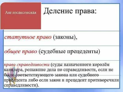 2 что такое общее право