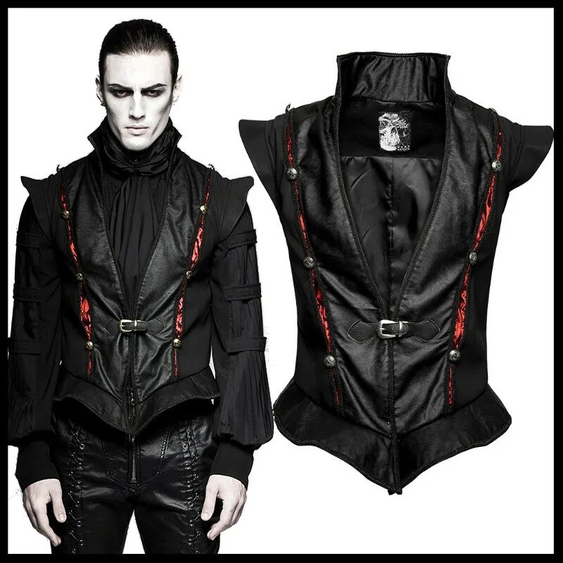 Details about Punk Rave Gothic Steampunk Victorian Wedding Aristocrat Tuxedo Ves