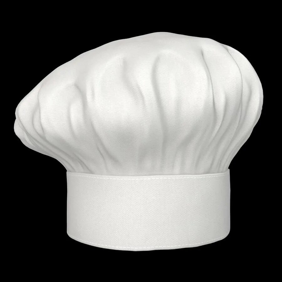 Колпак поварской. Поварской колпак на белом фоне. Шапка повара. Cooking hat. Головной убор повара.