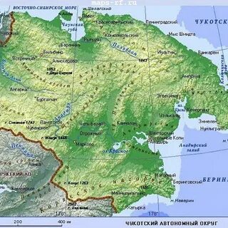 Билибино на карте
