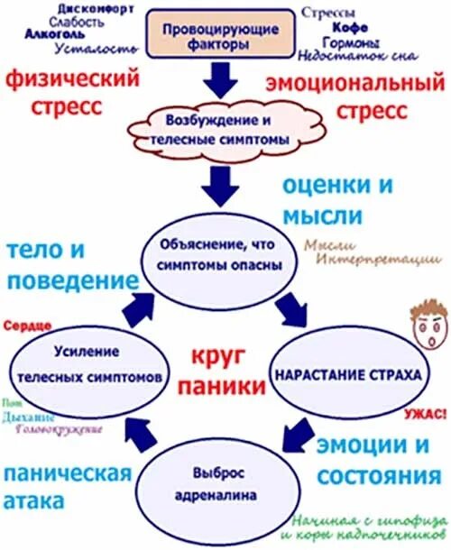 Стресс провоцирует. Паническая атака. Механизм стресса. Механизм панической атаки. Панические атаки психосоматика.