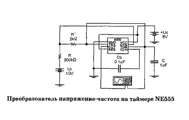 Схема частота напряжения. Преобразователь частота напряжение на ne555. Схема преобразователя частоты в напряжение на ne555. Преобразователь частота-напряжение схема. Преобразователь частота-напряжение на 555.