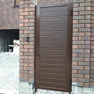 Куда открывается калитка